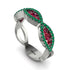 Ruby Eternal Embrace Wedding Ring - Jenna No. 27