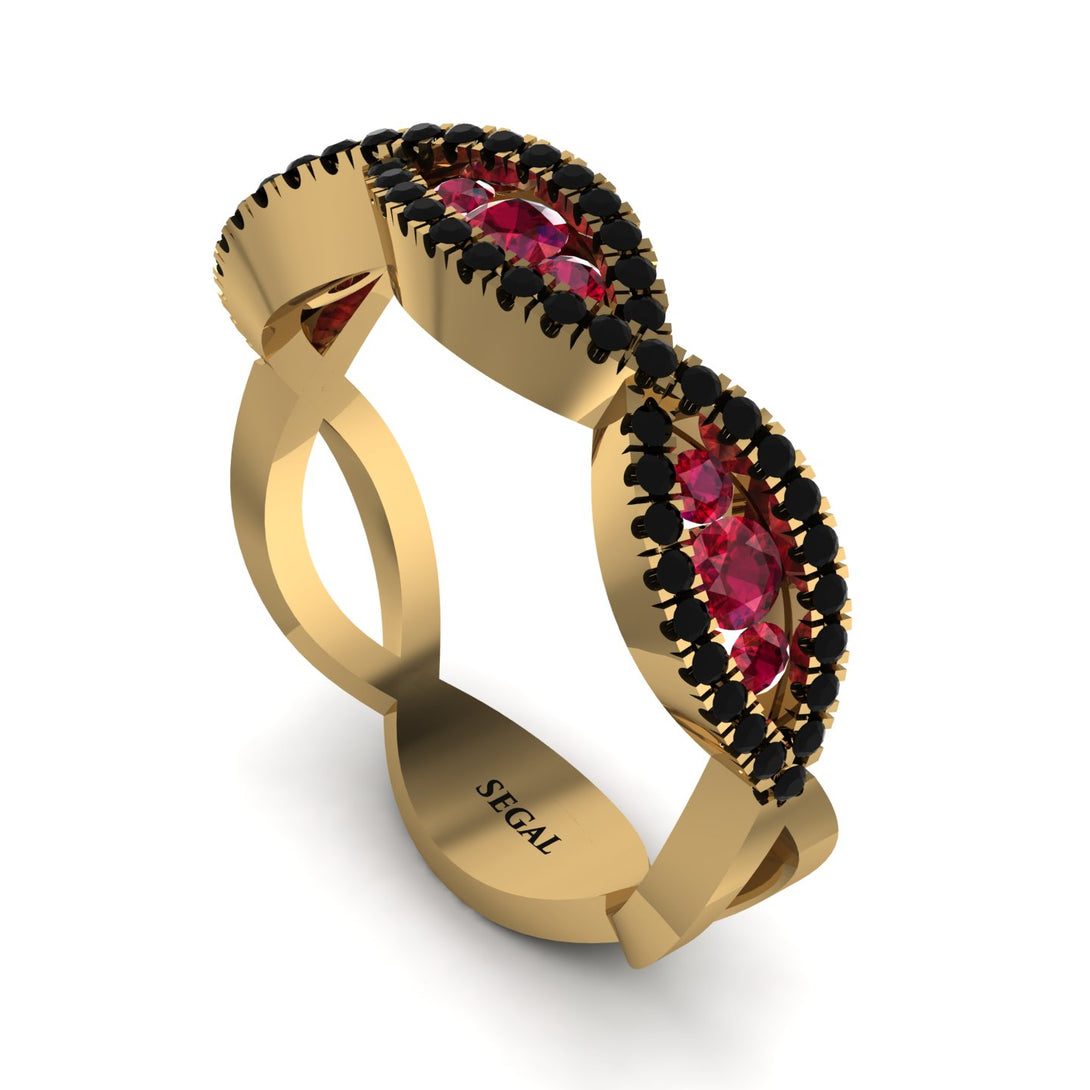 Ruby Eternal Embrace Wedding Ring - Jenna No. 40
