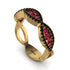 Ruby Eternal Embrace Wedding Ring - Jenna No. 40