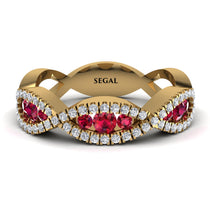 Ruby Eternal Embrace Wedding Ring - Jenna No. 10 image 1