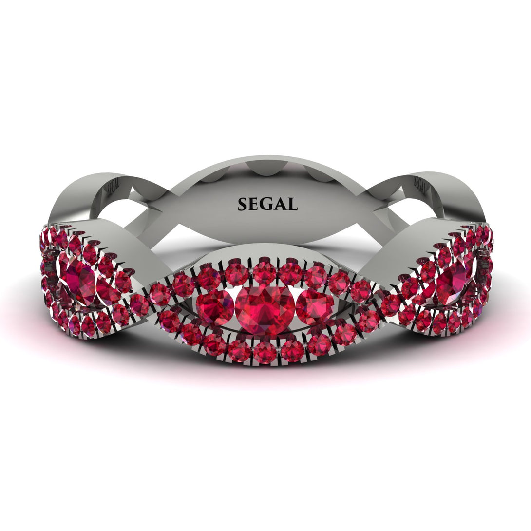 Ruby Eternal Embrace Wedding Ring - Jenna No. 57