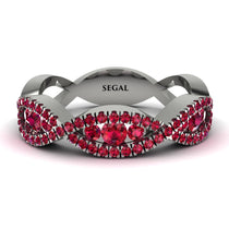 Ruby Eternal Embrace Wedding Ring - Jenna No. 57 image 1