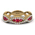 Ruby Eternal Embrace Wedding Ring - Jenna No. 10 image 1