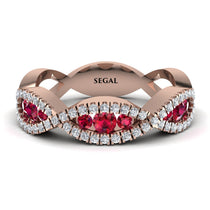 Ruby Eternal Embrace Wedding Ring - Jenna No. 11 image 1