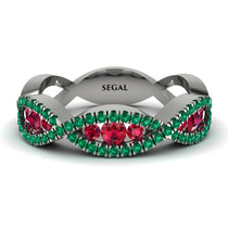 Ruby Eternal Embrace Wedding Ring - Jenna No. 27 image 1