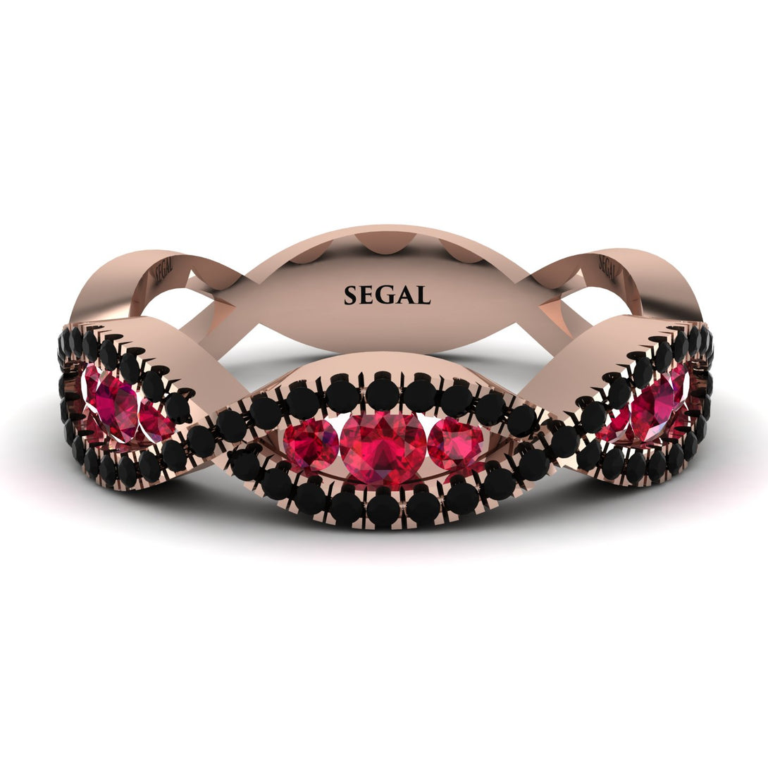Ruby Eternal Embrace Wedding Ring - Jenna No. 41