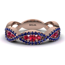 Ruby Eternal Embrace Wedding Ring - Jenna No. 71 image 1