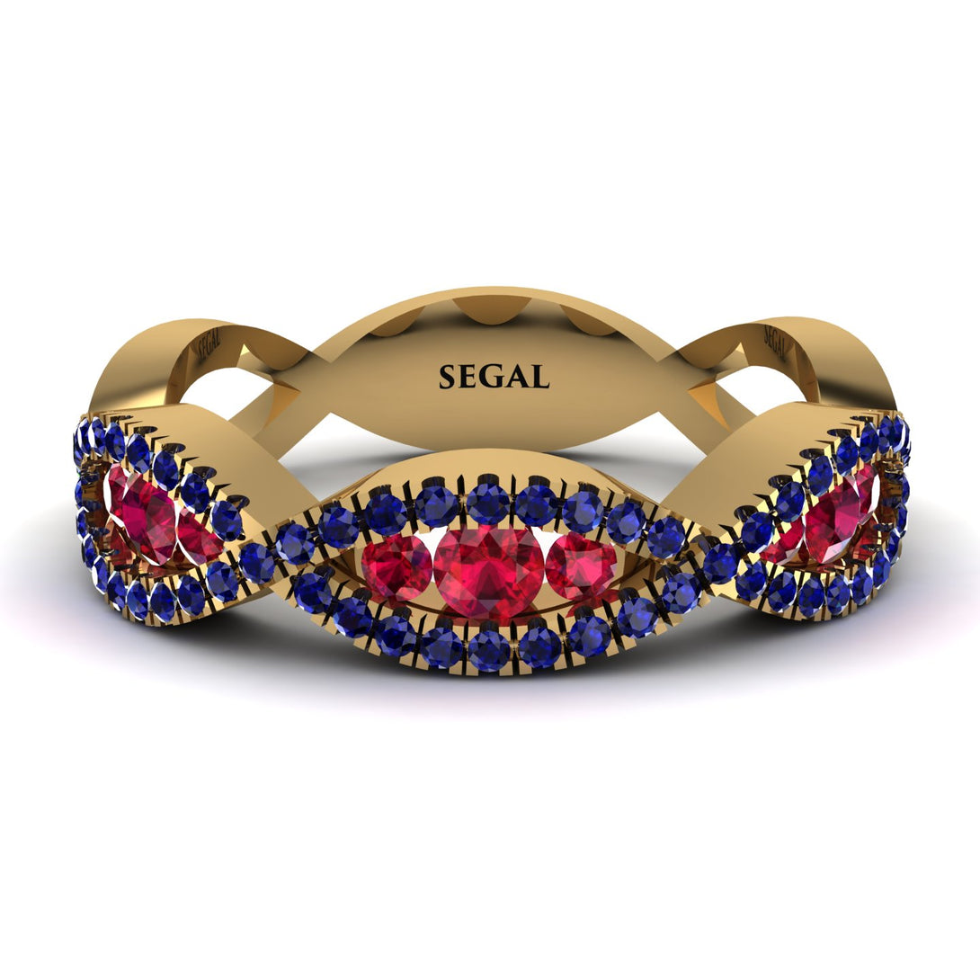 Ruby Eternal Embrace Wedding Ring - Jenna No. 70