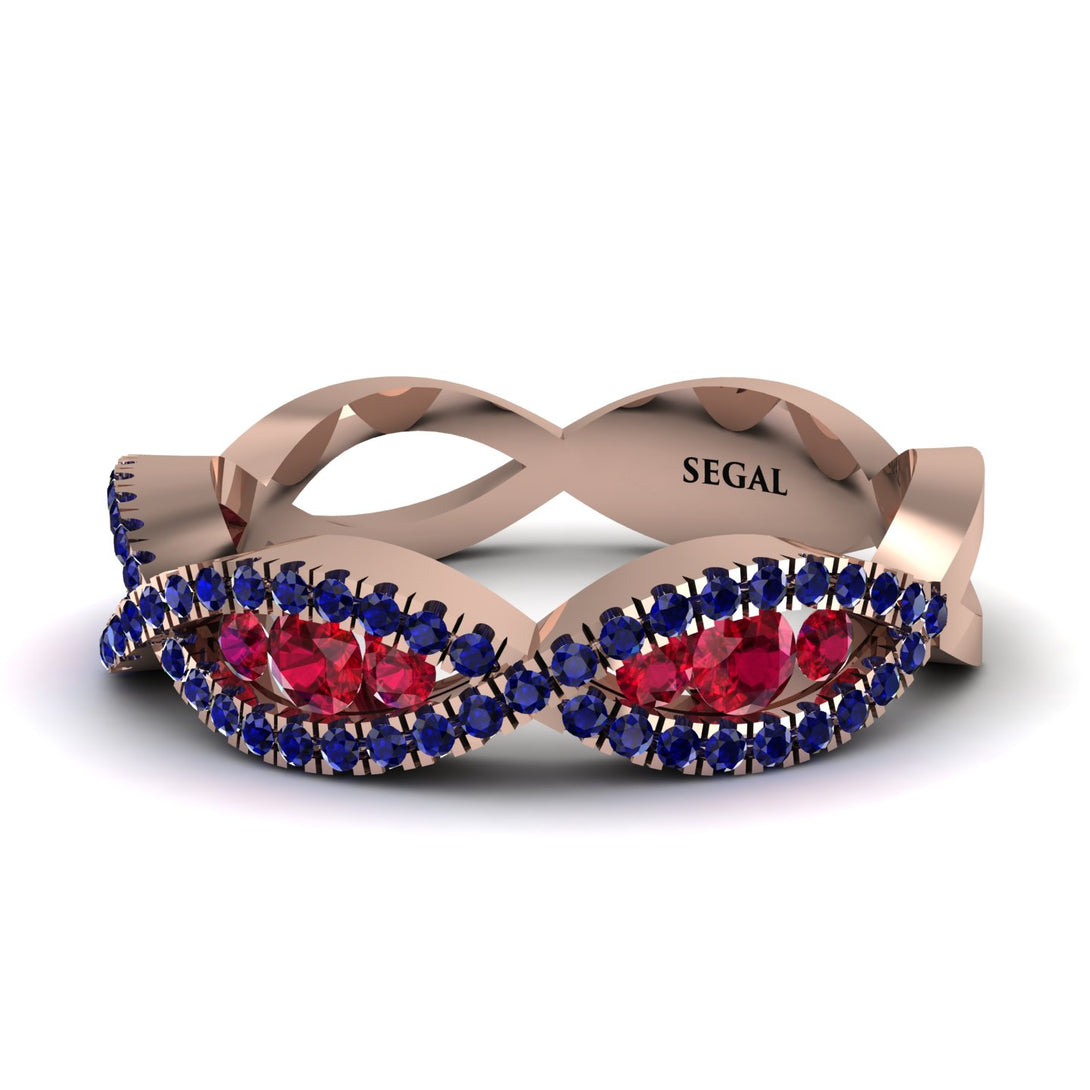 Ruby Eternal Embrace Wedding Ring - Jenna No. 71