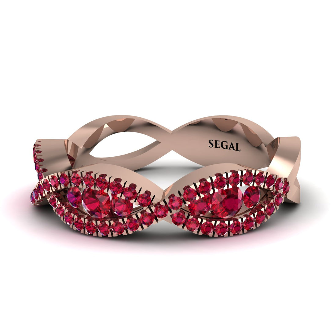Ruby Eternal Embrace Wedding Ring - Jenna No. 56