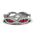 Ruby Eternal Embrace Wedding Ring - Jenna No. 12 image 3