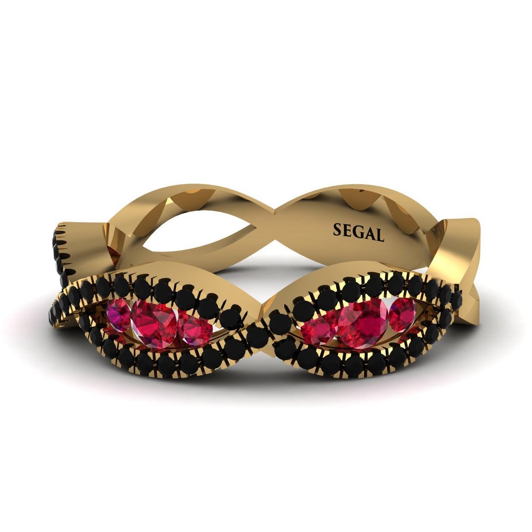 Ruby Eternal Embrace Wedding Ring - Jenna No. 40