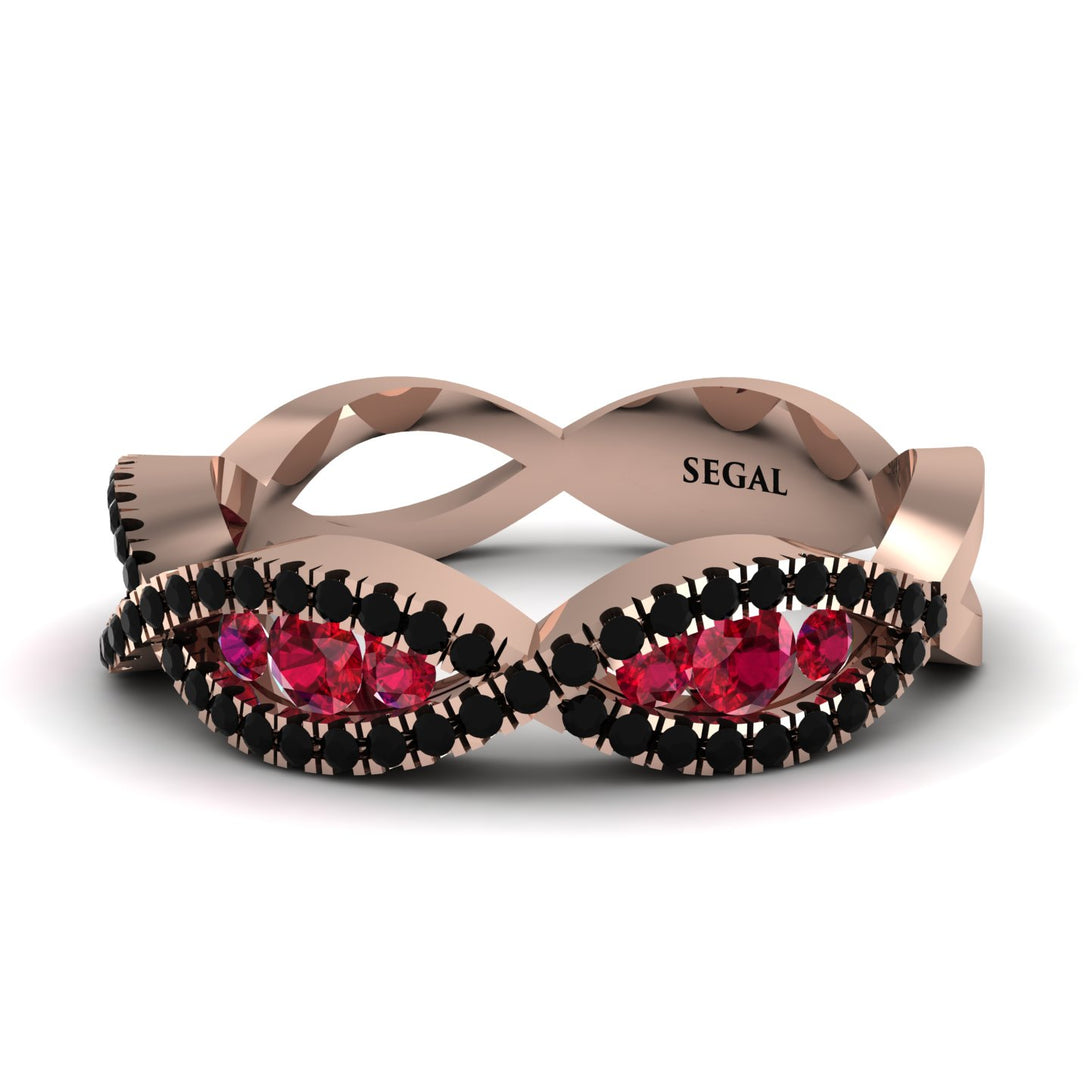 Ruby Eternal Embrace Wedding Ring - Jenna No. 41