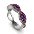 Sapphire Eternal Embrace Wedding Ring - Jenna No. 60
