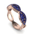 Sapphire Eternal Embrace Wedding Ring - Jenna No. 74