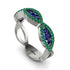 Sapphire Eternal Embrace Wedding Ring - Jenna No. 30 image 2