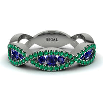 Sapphire Eternal Embrace Wedding Ring - Jenna No. 30 image 1