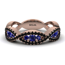Sapphire Eternal Embrace Wedding Ring - Jenna No. 44 image 1