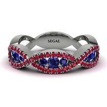 Sapphire Eternal Embrace Wedding Ring - Jenna No. 60 image 1