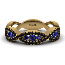Sapphire Eternal Embrace Wedding Ring - Jenna No. 43 image 1