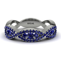 Sapphire Eternal Embrace Wedding Ring - Jenna No. 75 image 1