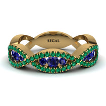 Sapphire Eternal Embrace Wedding Ring - Jenna No. 28 image 1