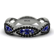 Sapphire Eternal Embrace Wedding Ring - Jenna No. 45 image 1