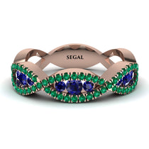 Sapphire Eternal Embrace Wedding Ring - Jenna No. 29 image 1