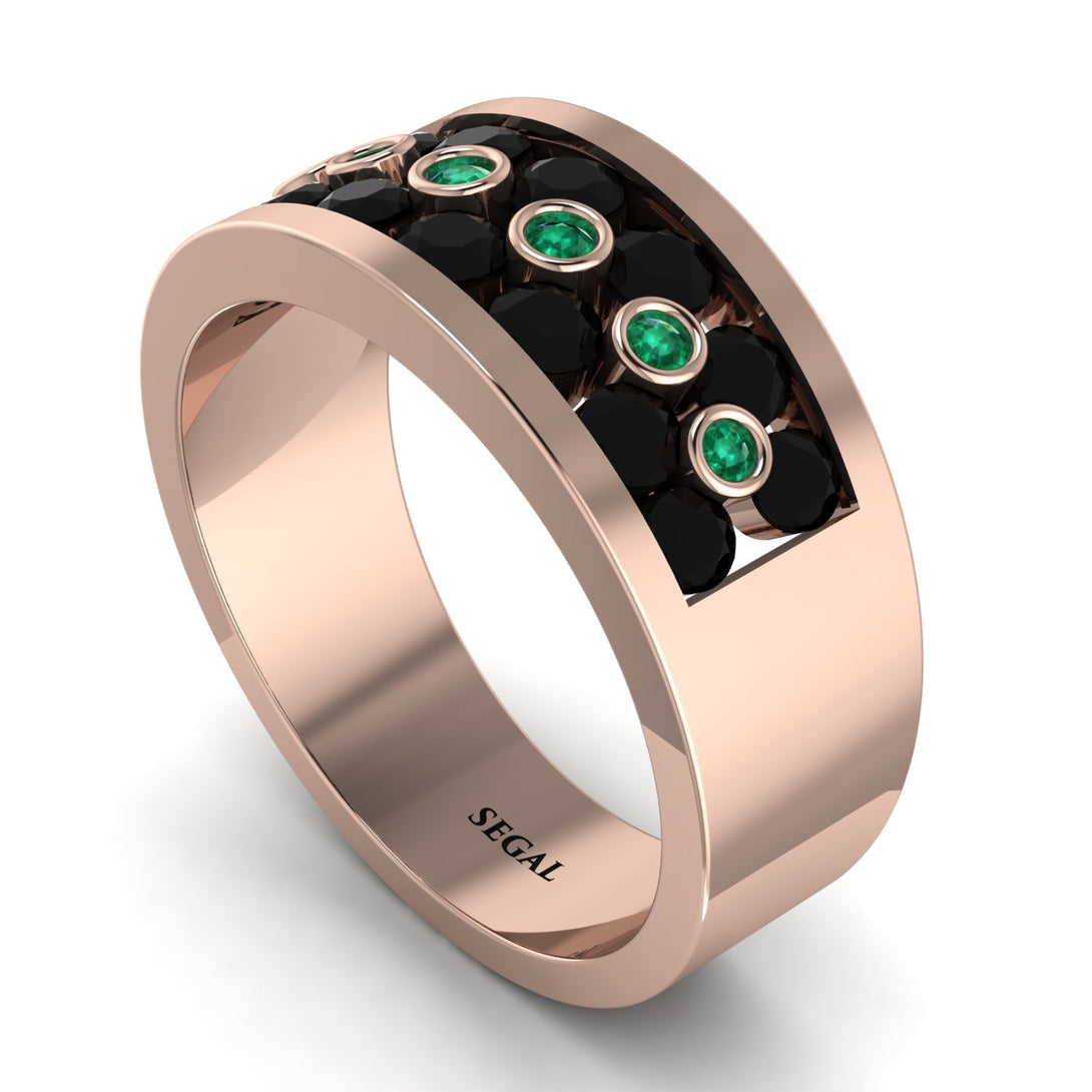 Black Diamond Eternal Harmony Wedding Ring - Carmen No. 23