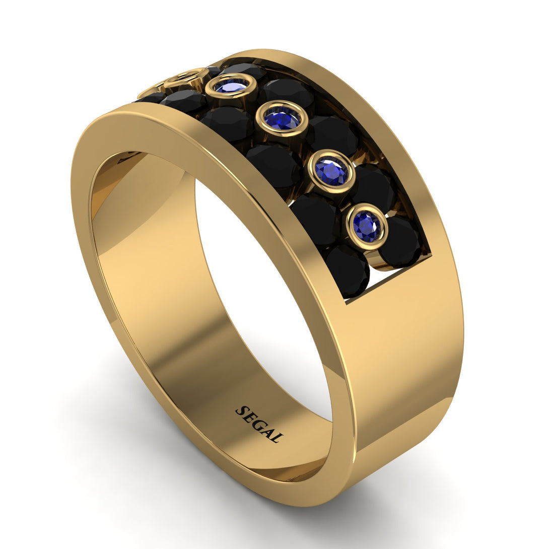 Black Diamond Eternal Harmony Wedding Ring - Carmen No. 67