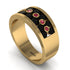 Black Diamond Eternal Harmony Wedding Ring - Carmen No. 52 image 2