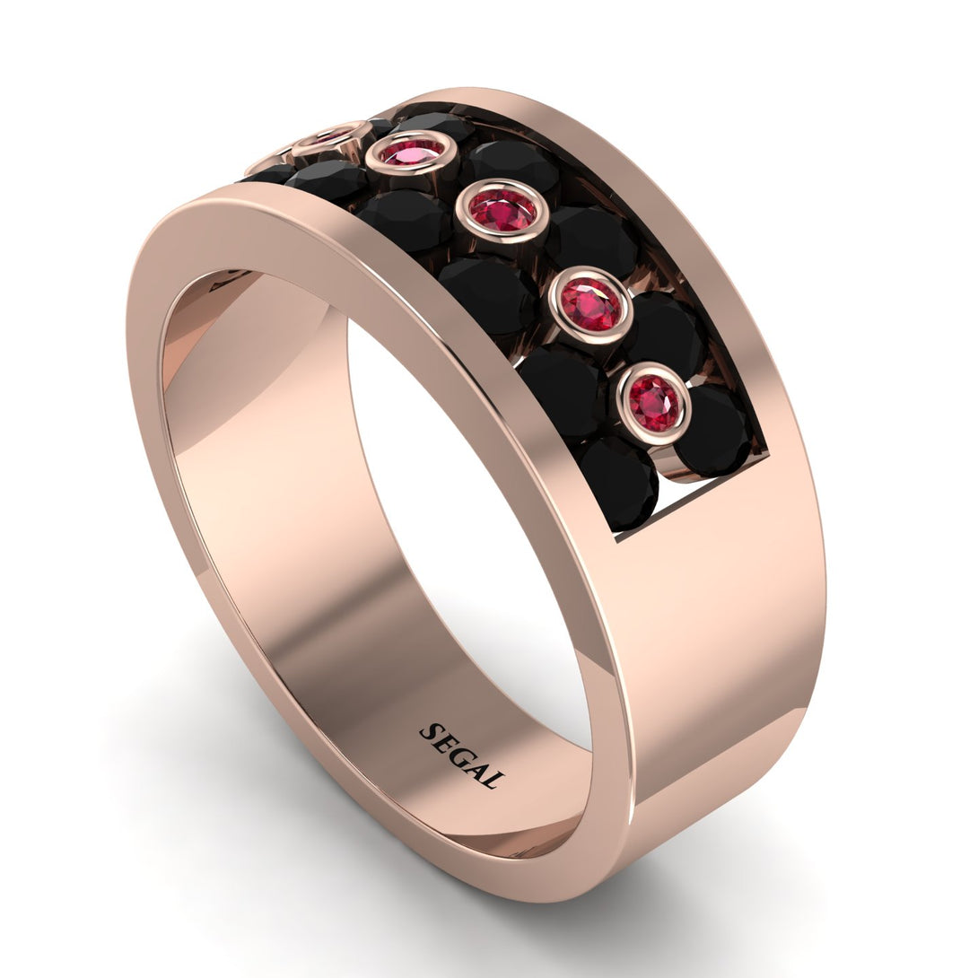 Black Diamond Eternal Harmony Wedding Ring - Carmen No. 53