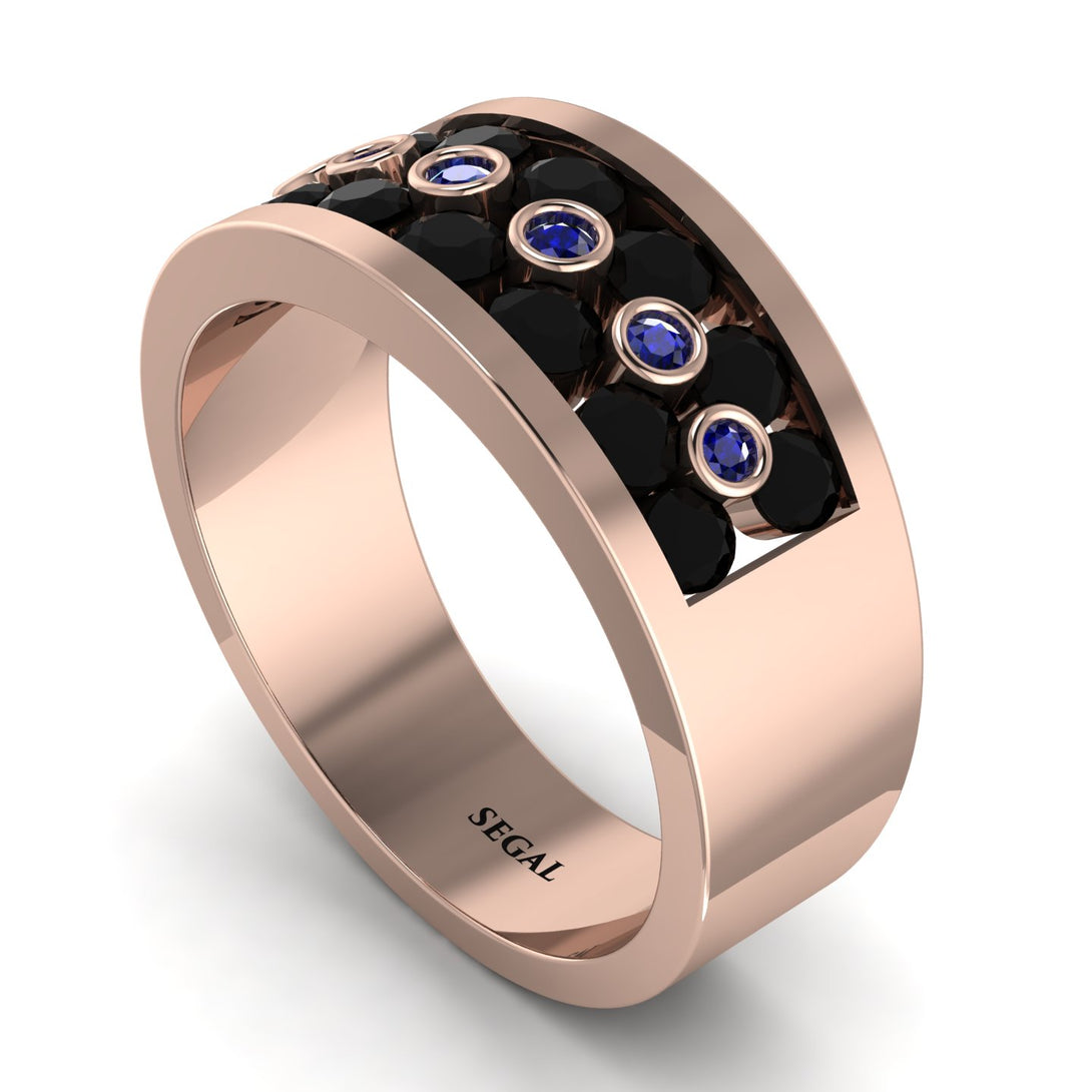 Black Diamond Eternal Harmony Wedding Ring - Carmen No. 68