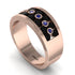 Black Diamond Eternal Harmony Wedding Ring - Carmen No. 68