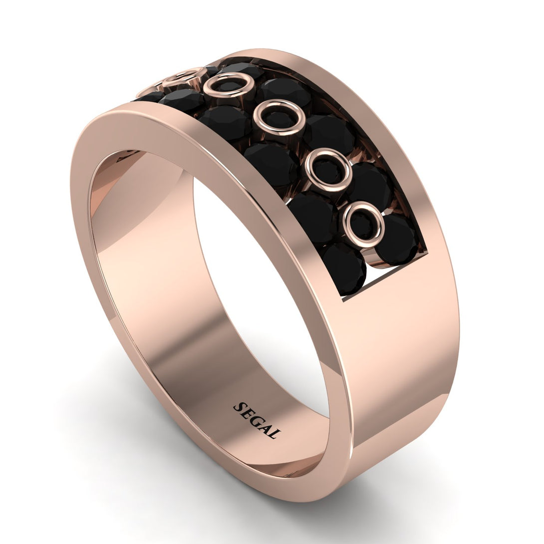 Black Diamond Eternal Harmony Wedding Ring - Carmen No. 38