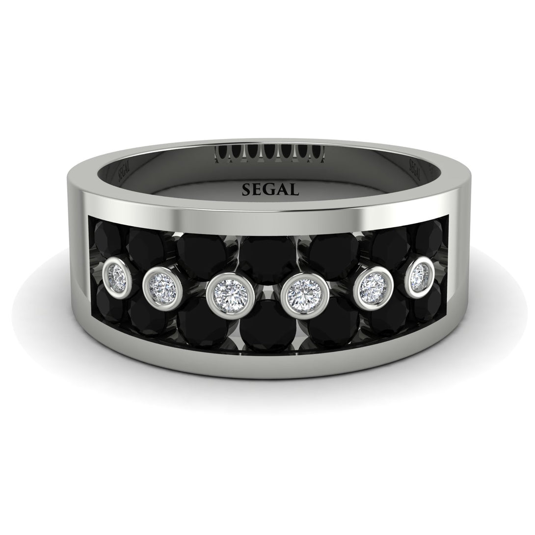 Black Diamond Eternal Harmony Wedding Ring - Carmen No. 9