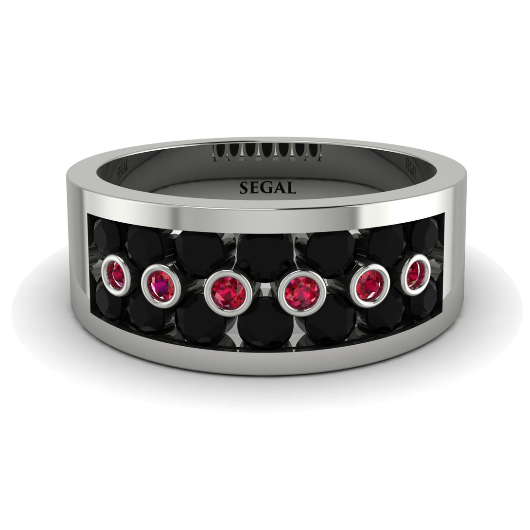 Black Diamond Eternal Harmony Wedding Ring - Carmen No. 54