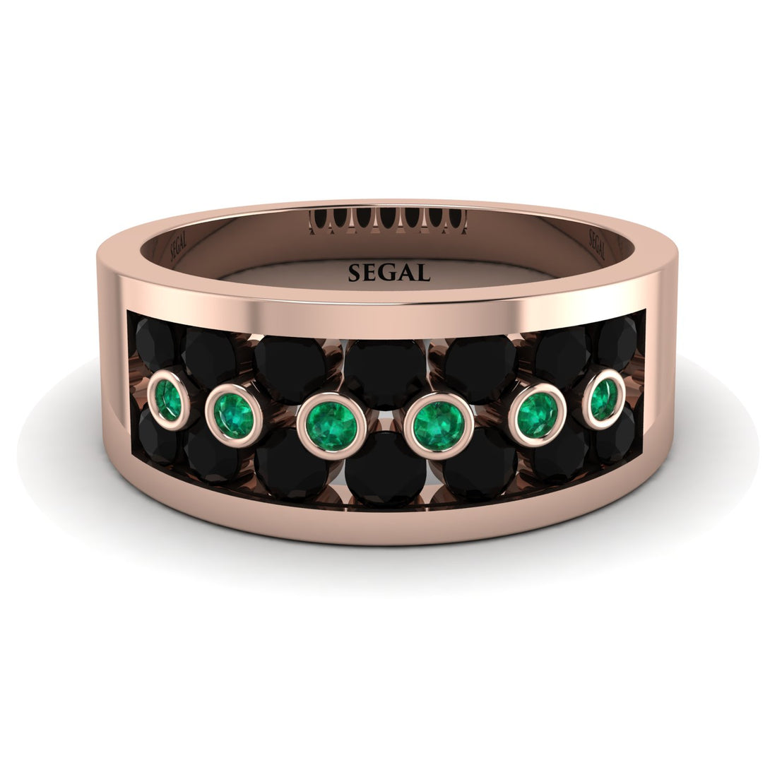 Black Diamond Eternal Harmony Wedding Ring - Carmen No. 23