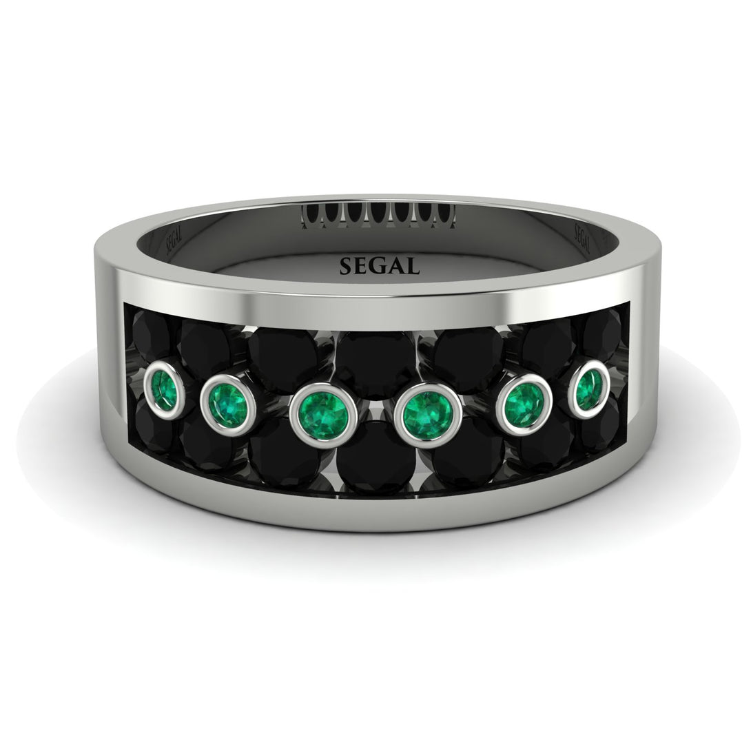 Black Diamond Eternal Harmony Wedding Ring - Carmen No. 24