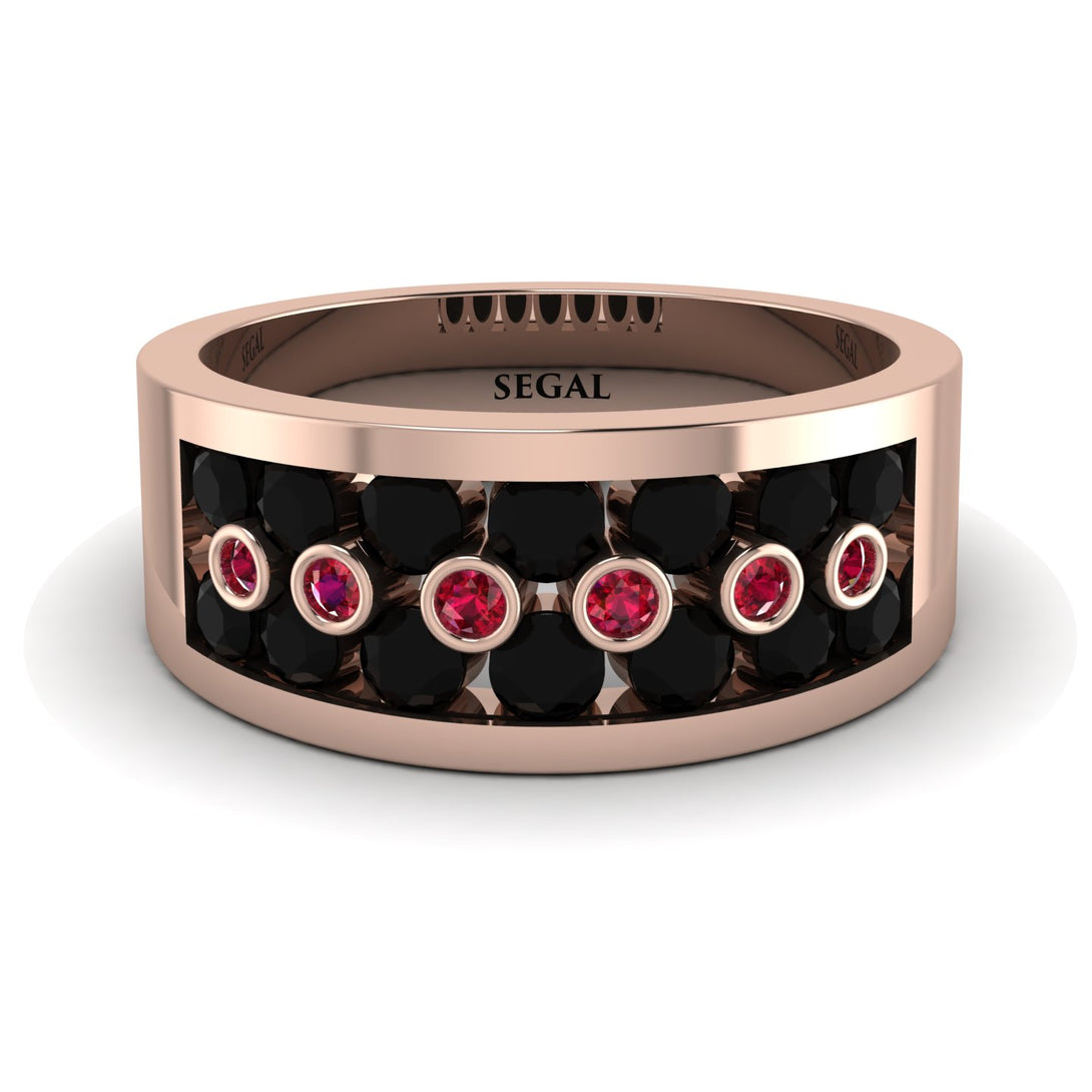 Black Diamond Eternal Harmony Wedding Ring - Carmen No. 53