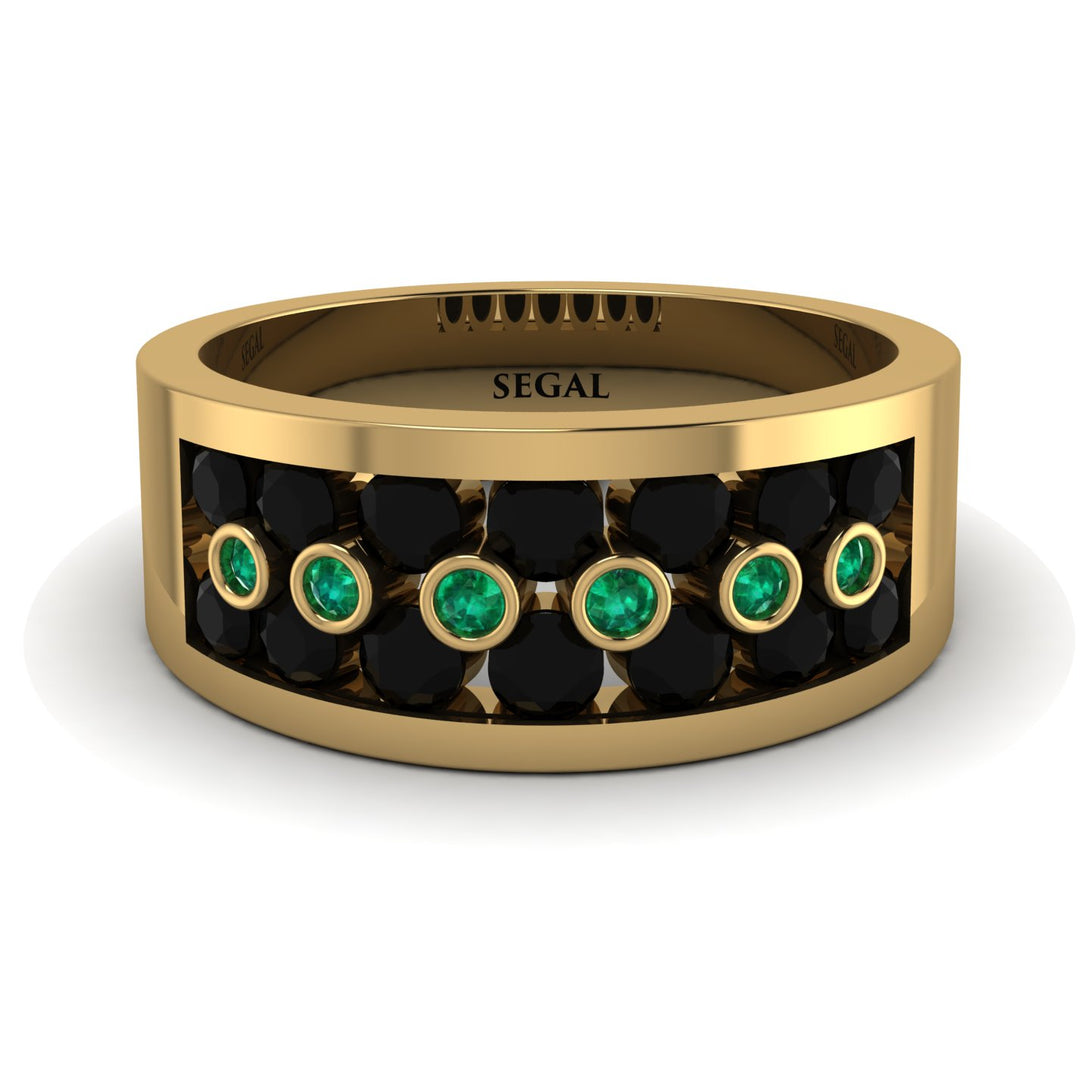 Black Diamond Eternal Harmony Wedding Ring - Carmen No. 22