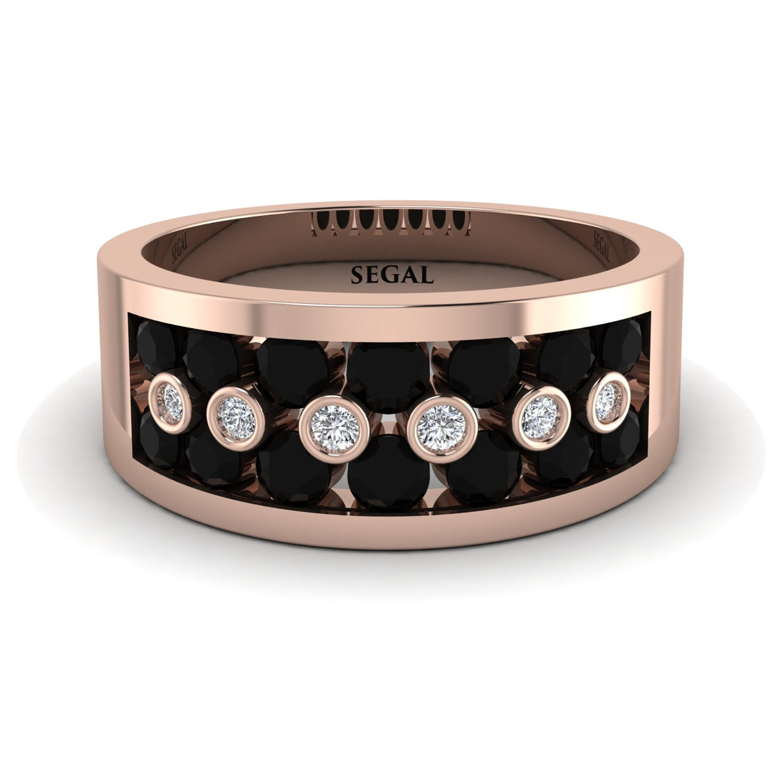 Black Diamond Eternal Harmony Wedding Ring - Carmen No. 8
