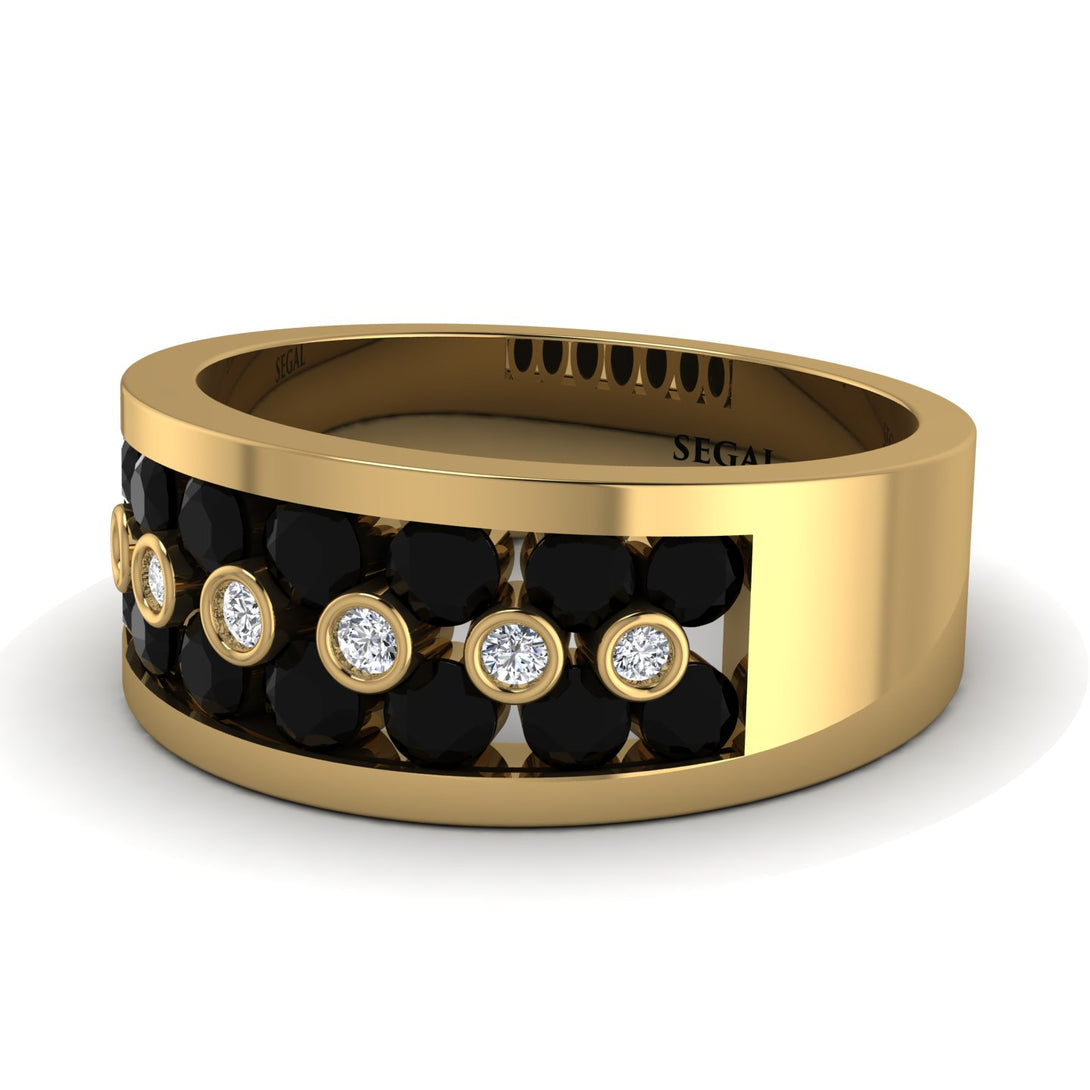 Black Diamond Eternal Harmony Wedding Ring - Carmen No. 7