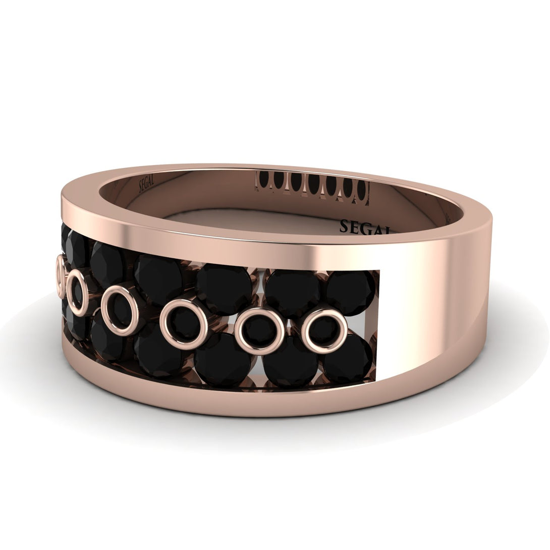 Black Diamond Eternal Harmony Wedding Ring - Carmen No. 38