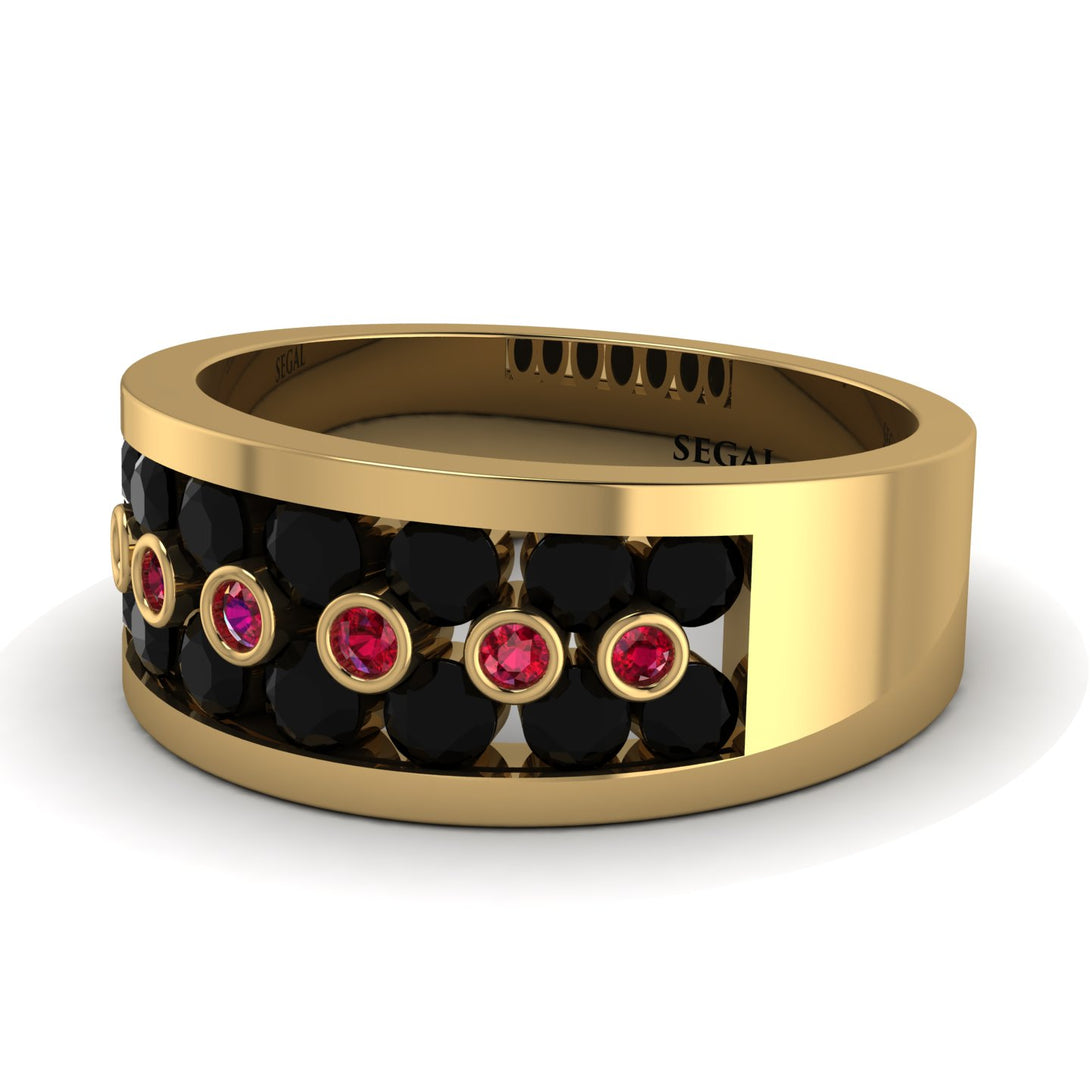 Black Diamond Eternal Harmony Wedding Ring - Carmen No. 52