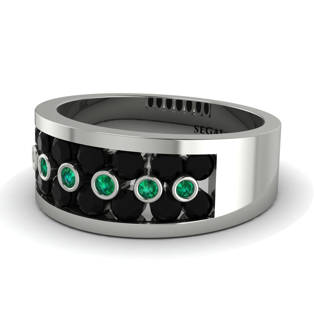 Black Diamond Eternal Harmony Wedding Ring - Carmen No. 24