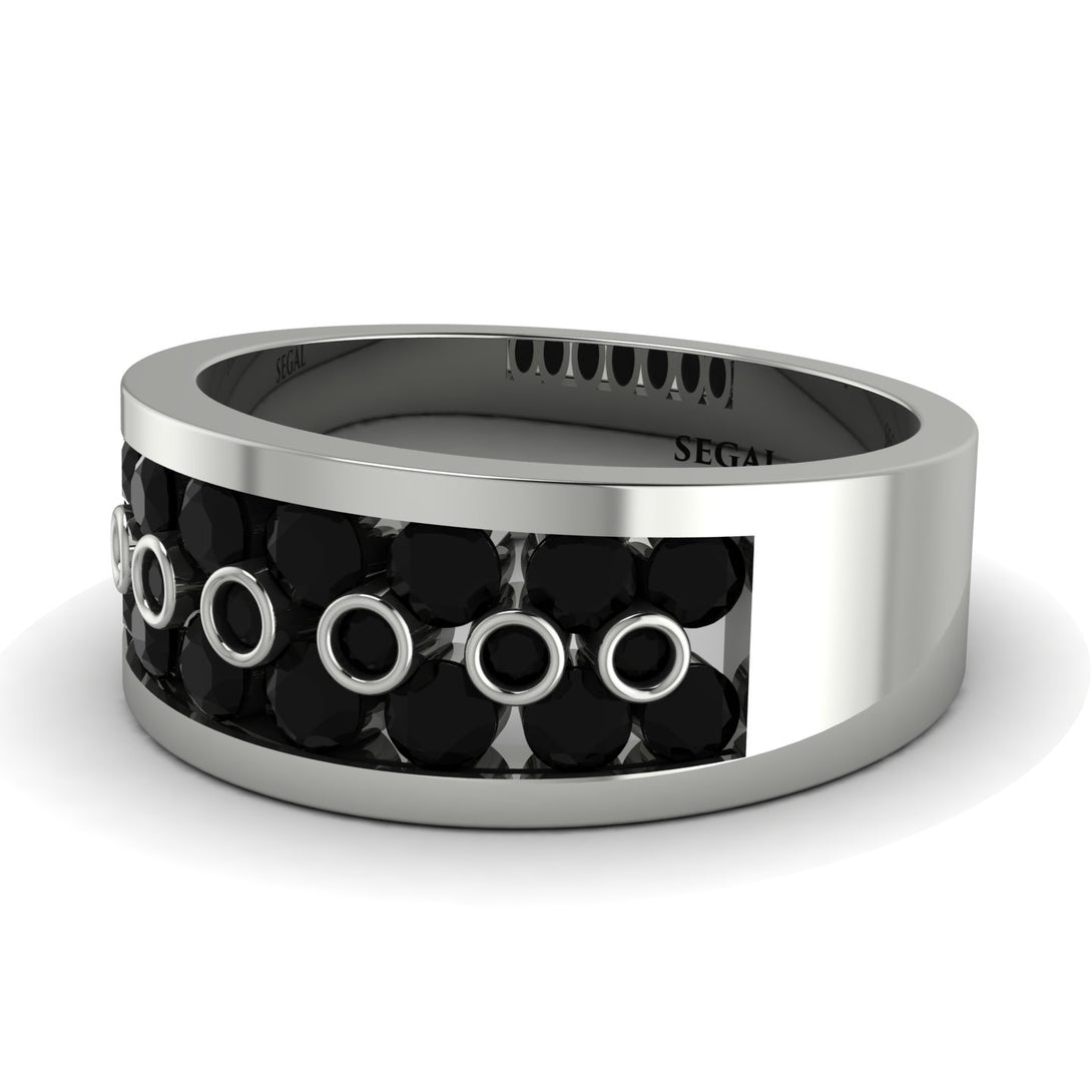 Black Diamond Eternal Harmony Wedding Ring - Carmen No. 39
