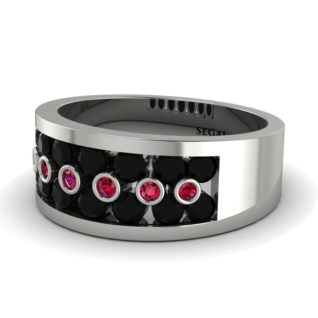Black Diamond Eternal Harmony Wedding Ring - Carmen No. 54