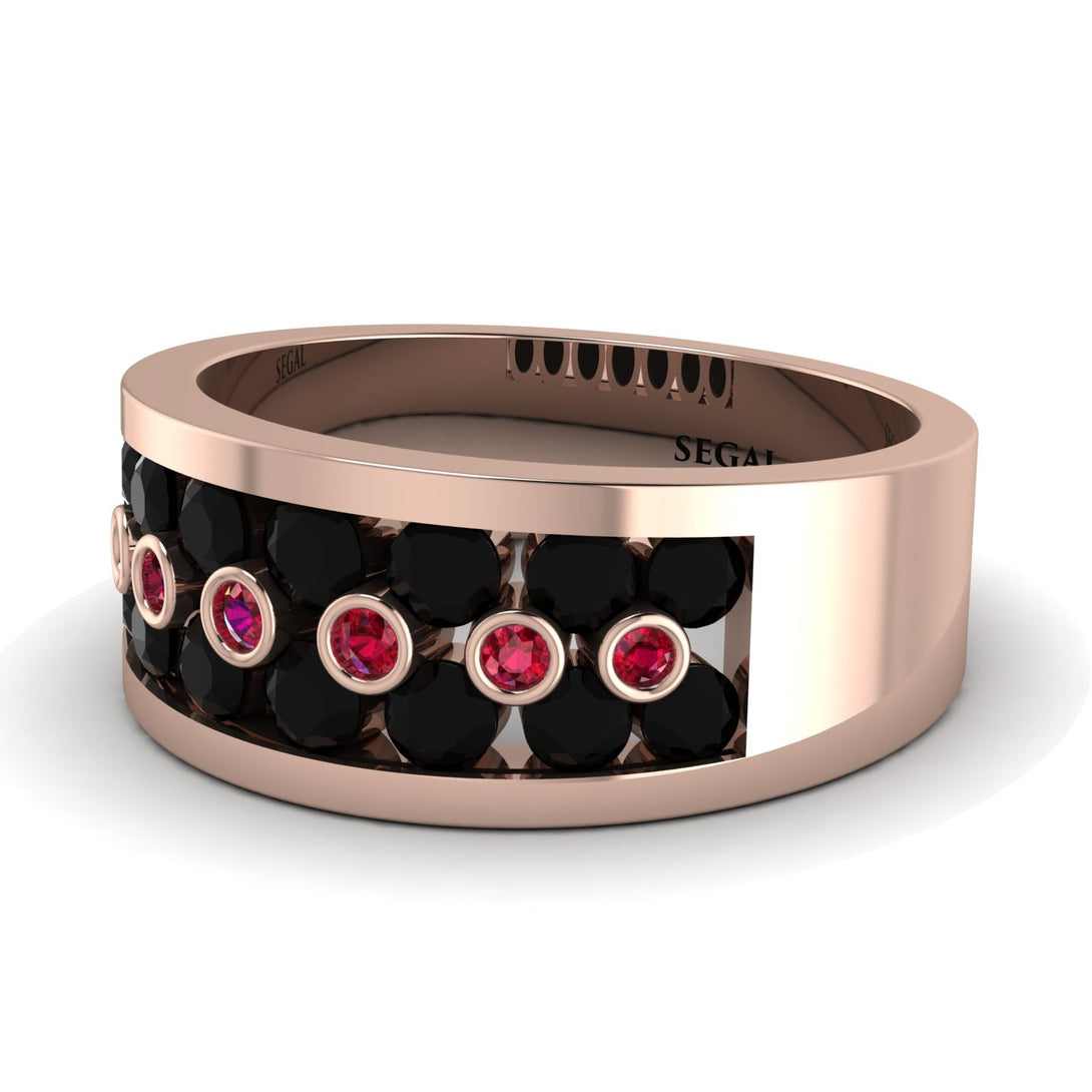 Black Diamond Eternal Harmony Wedding Ring - Carmen No. 53