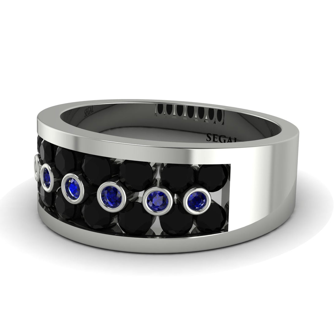 Black Diamond Eternal Harmony Wedding Ring - Carmen No. 69